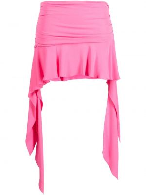 Asymetrické mini sukně Blumarine růžové