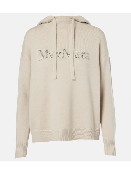 Kashmir uld hættetrøje 's Max Mara beige