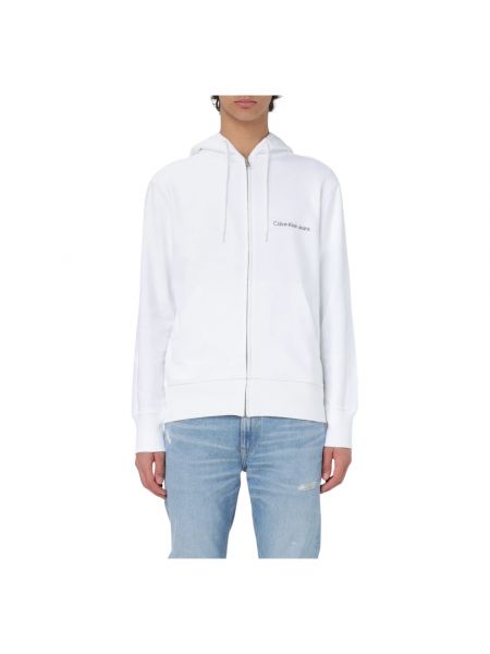 Bluza rozpinana Calvin Klein biała