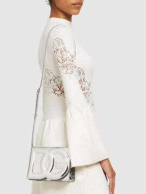 Bolsa de hombro Dolce & Gabbana plateado