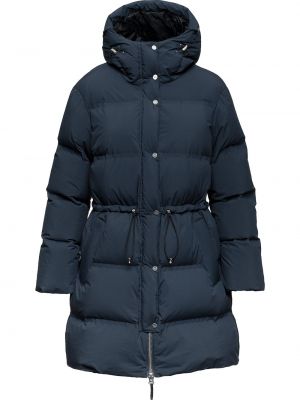 Пухено палто с качулка Aztech Mountain синьо