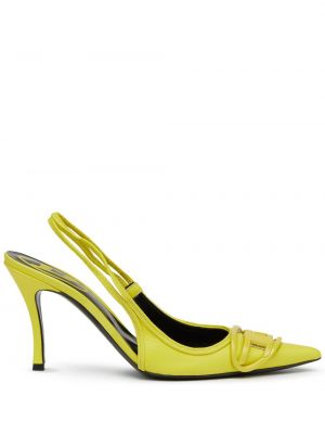 Полуотворени обувки Diesel жълто