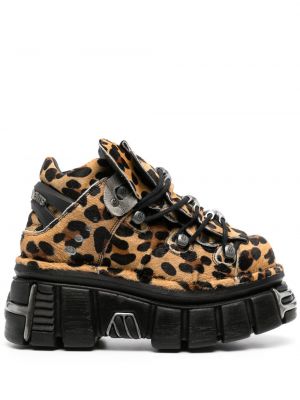Sneakerși cu imagine cu model leopard Vetements