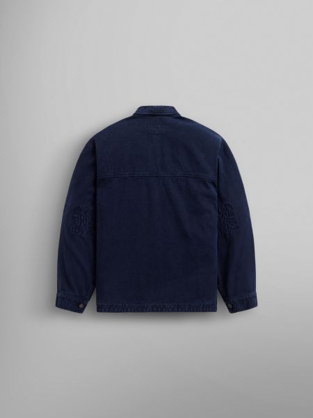 Хлопковая джинсовая куртка Alpha Industries синяя