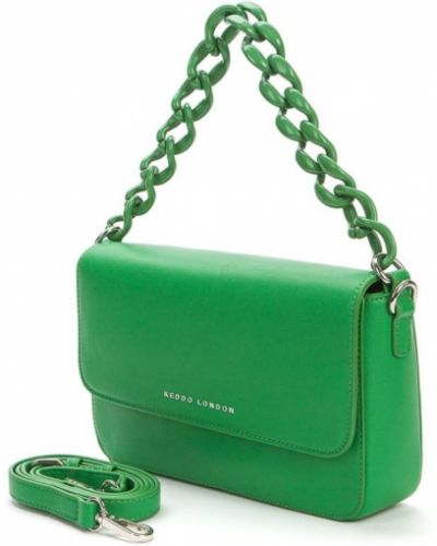 Кожаная сумка Keddo, зеленая