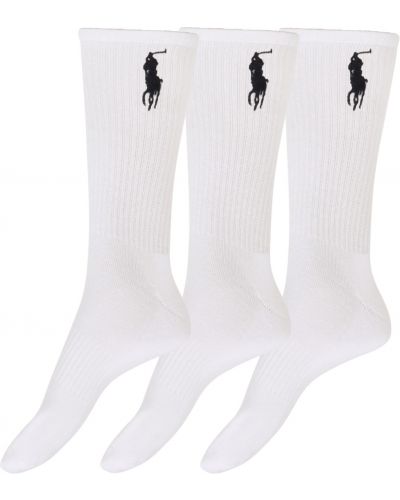 Sokid Polo Ralph Lauren valge