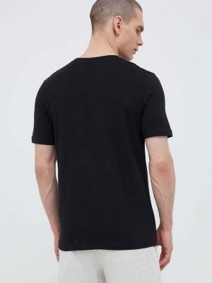 Однотонная хлопковая футболка Hummel черная