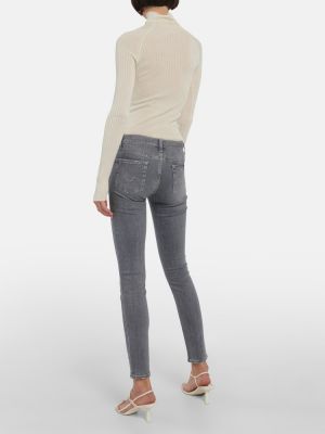 Skinny fit traperice slim fit 7 For All Mankind siva