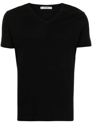 Camiseta con escote v Adam Lippes negro