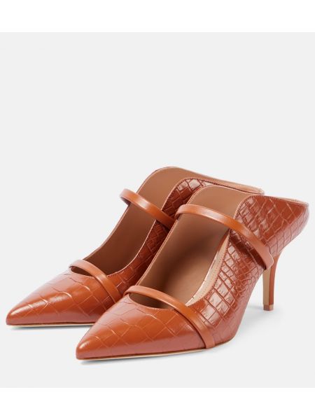 Δερμάτινος mules Malone Souliers καφέ