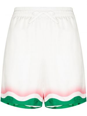 Shorts à imprimé Casablanca blanc