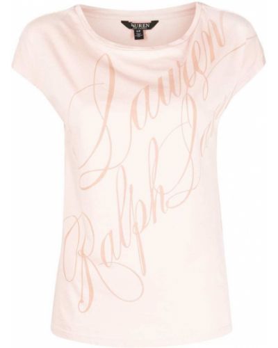 T-shirt mit print Lauren Ralph Lauren pink