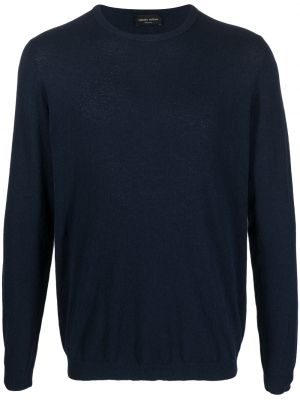 Sweatshirt mit langen ärmeln Roberto Collina blau