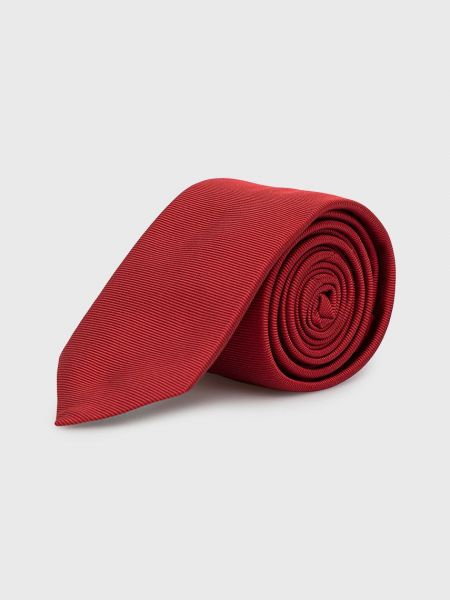 Красный шелковый галстук Hugo