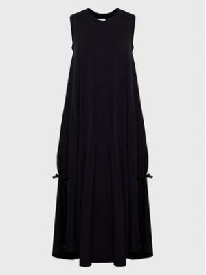 Voľné priliehavé šaty Deha čierna