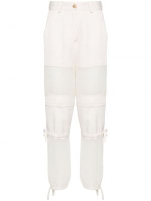 Pantalon cargo avec poches Pinko blanc