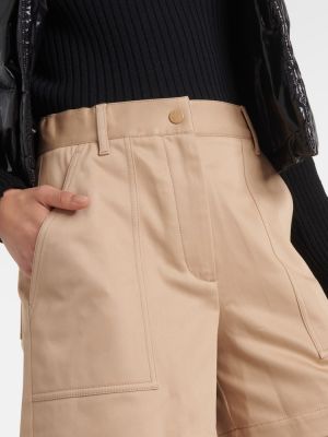 Shorts en coton Moncler beige