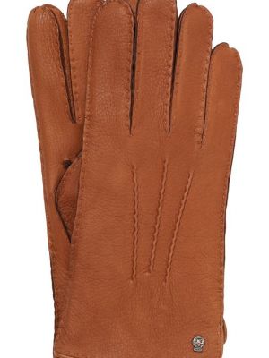 Кожаные перчатки Roeckl коричневые