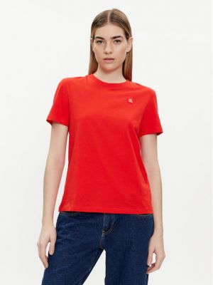 Majica Calvin Klein Jeans rdeča