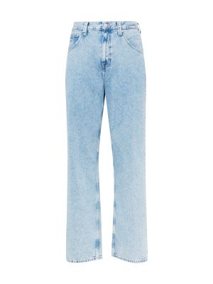 Широки дънки Tommy Jeans синьо
