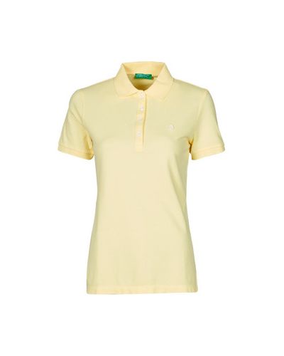 T-shirt Benetton, żółty