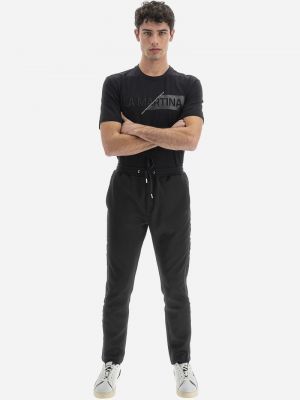 Černé fleecové sportovní kalhoty La Martina