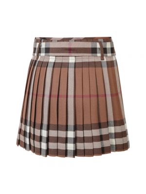 Mini spódniczka Burberry brązowa