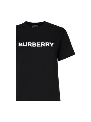 Top de algodón Burberry negro