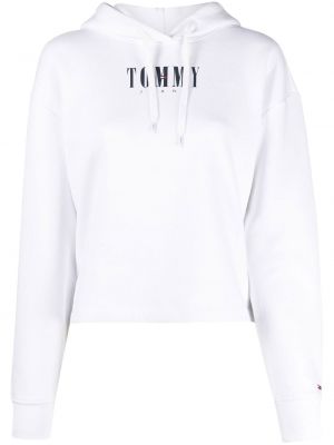 Hoodie con stampa Tommy Jeans bianco