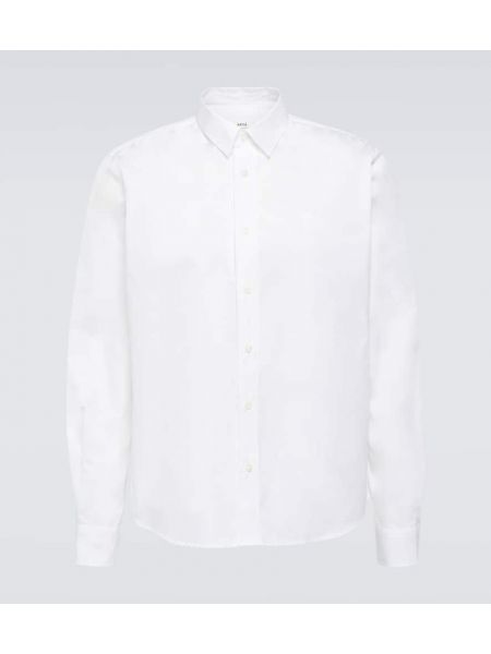Camisa de algodón Ami Paris blanco