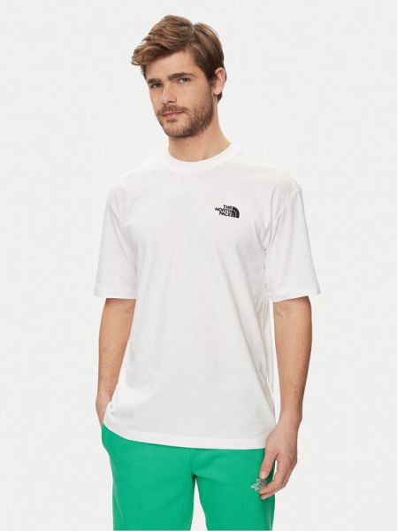 Tricou oversize The North Face alb