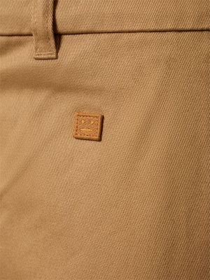 Pantalones de algodón Acne Studios marrón