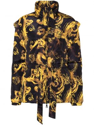 Pernata traper jakna s printom Versace Jeans Couture