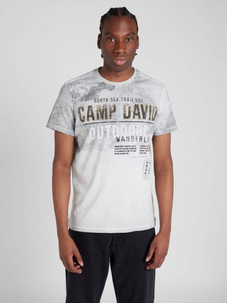 T-shirt Camp David grigio