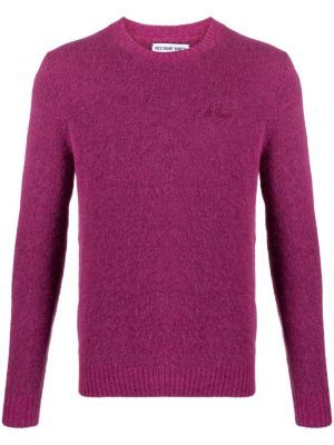 Пуловер бродиран Mc2 Saint Barth розово