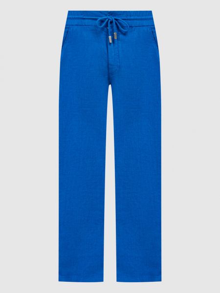 Лляні штани Vilebrequin сині