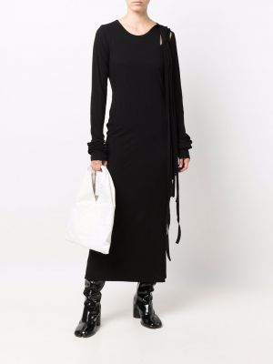 Vestido largo Yohji Yamamoto negro