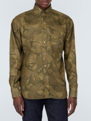 Hemd mit camouflage-print Tom Ford