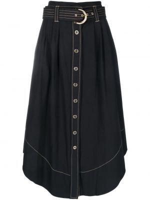 Βαμβακερή φούστα Twinset μαύρο