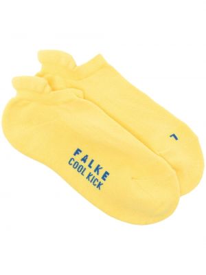 Chaussettes en tricot Falke jaune