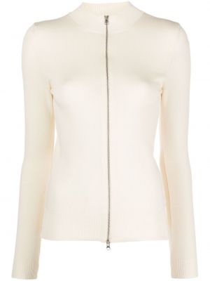 Памучен вълнен жилетка с цип Paloma Wool бяло
