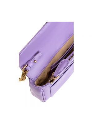 Bolsa de cuero Pinko violeta