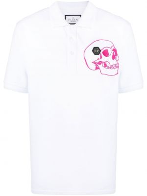 Polo krekls ar apdruku Philipp Plein balts