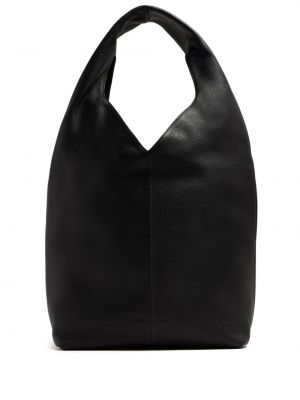 Usnjena nakupovalna torba Studio Amelia črna
