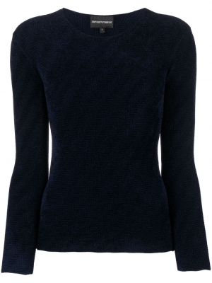 Sweter Emporio Armani niebieski