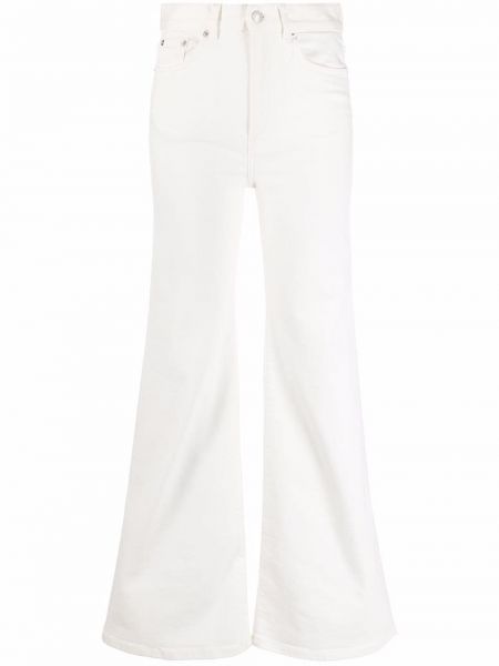 Jeans taille haute large Jeanerica blanc