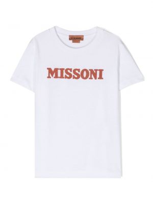 T-shirt för tjejer Missoni Kids vit