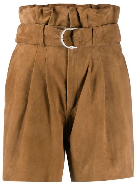 Pantalones cortos de ante P.a.r.o.s.h. marrón