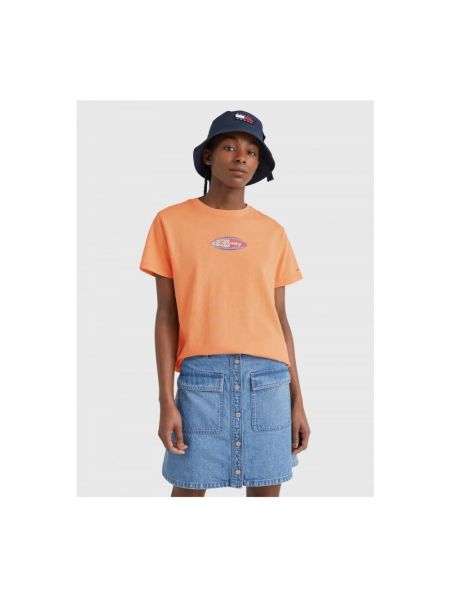 Camisa vaquera Tommy Jeans naranja