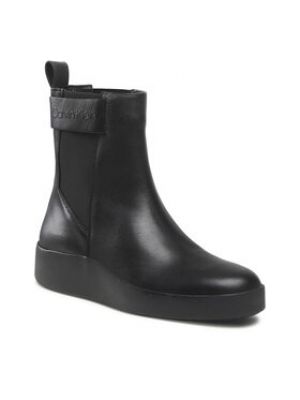 Chelsea boots en crêpe en crêpe Calvin Klein noir